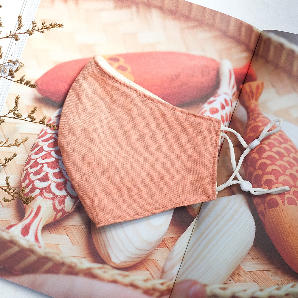 Khẩu Trang Vải Linen Nemo 3 lớp, sắc màu trái cây, có nút tăng giảm dây dễ điều chỉnh - KT4MTC | BigBuy360 - bigbuy360.vn