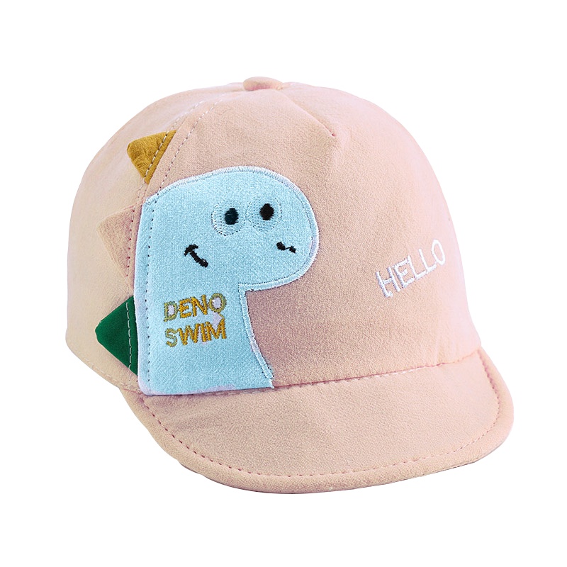 Mũ lưỡi trai in họa tiết khủng long cá tính dành cho bé từ 1-3 tuổi