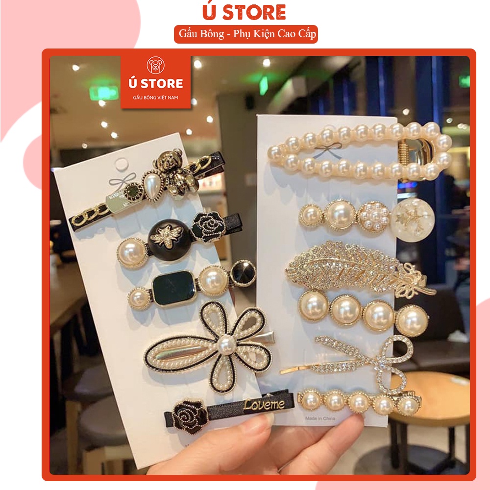 Set cặp tóc đá cao cấp 6 món Hàn Quốc