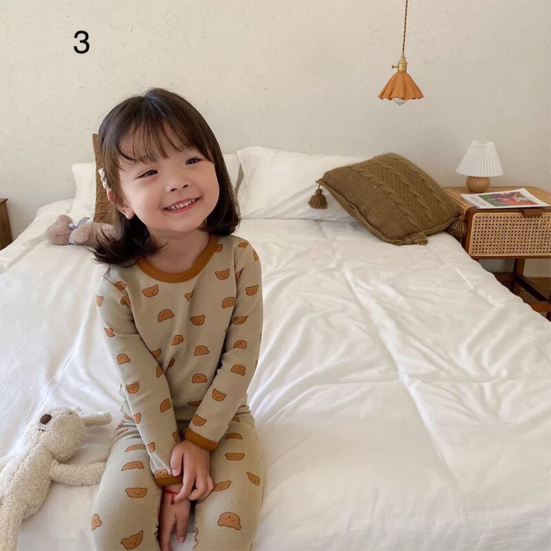 Bộ thu đông dài tay cho bé AMBB KIDS vải cotton mềm đẹp - Hàng Quảng Châu Cao Cấp - BẢNG MÀU 2