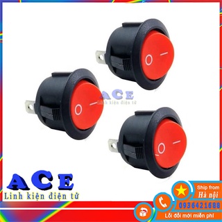 Công tắc tròn on/off 2 chân 250vac 6a