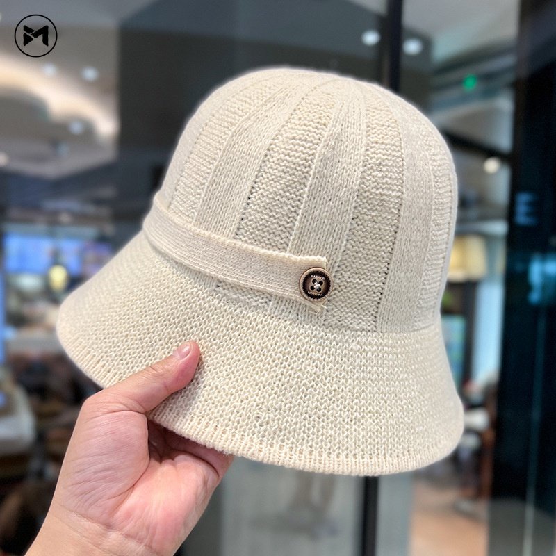 Nón Tai Bèo Đan Len Phong Cách Nhật Bản Xinh Xắn Dành Cho Nữ