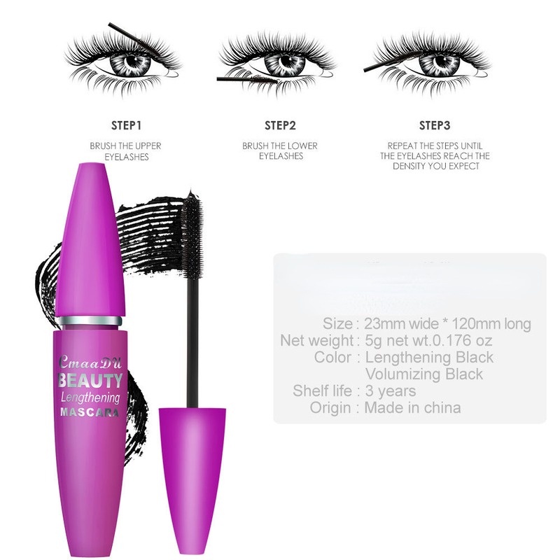 Mascara 4D 2 Trong 1 Làm Dài Và Cong Mi Dễ Sử Dụng