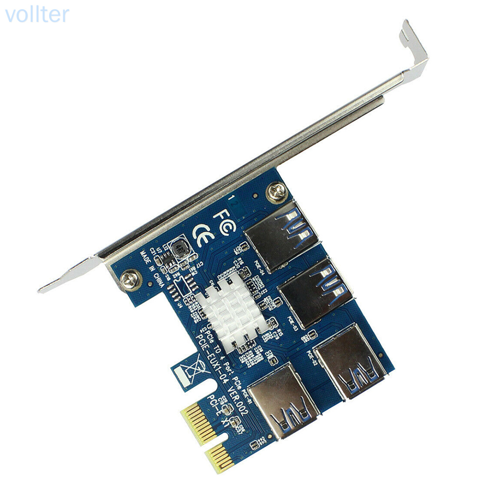 Bảng Mạch Mở Rộng 4 Cổng Pci-E X1 Sang Usb 3.0
