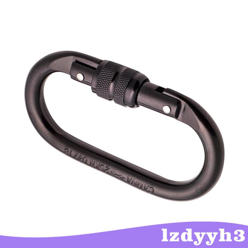 Móc Khóa Carabiner Hình Oval 25KN Lzdyyh3 Chuyên Dụng Cho Leo Núi