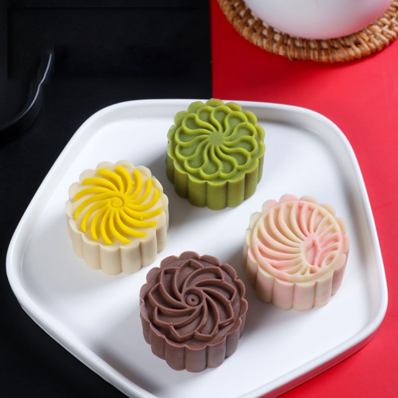 Set 4 Khuôn Làm Bánh Trung Thu 50g