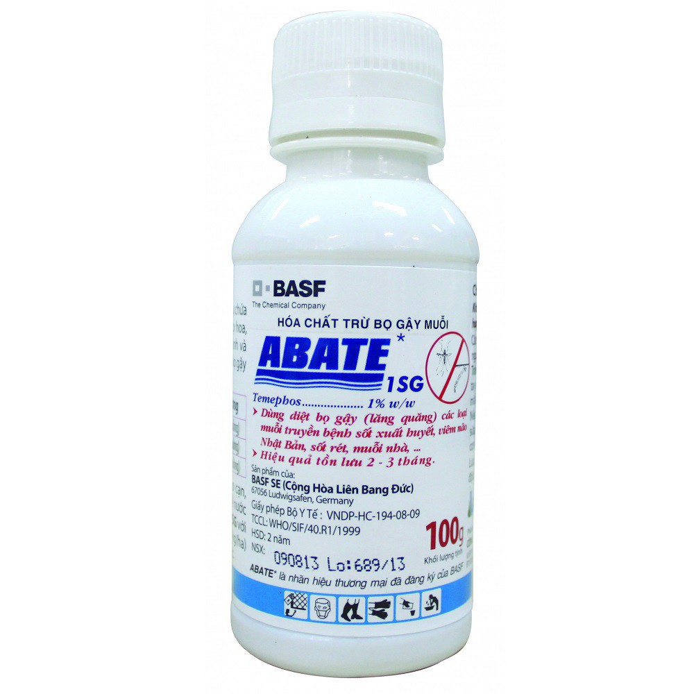 Abate 1SG diệt lăng quăng và muỗi - BASF Đức 100g (Germany Abate Power)