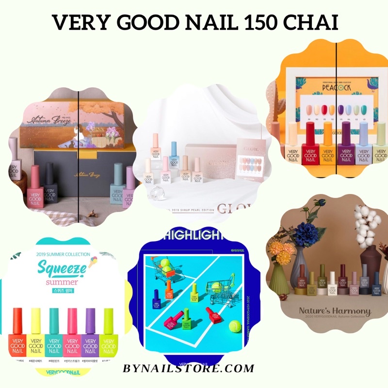 [Very good nail] Bộ sản phẩm sơn gel cao cấp Hàn Quốc  Very good nail event  150 chai ( tuỳ ý chọn màu )
