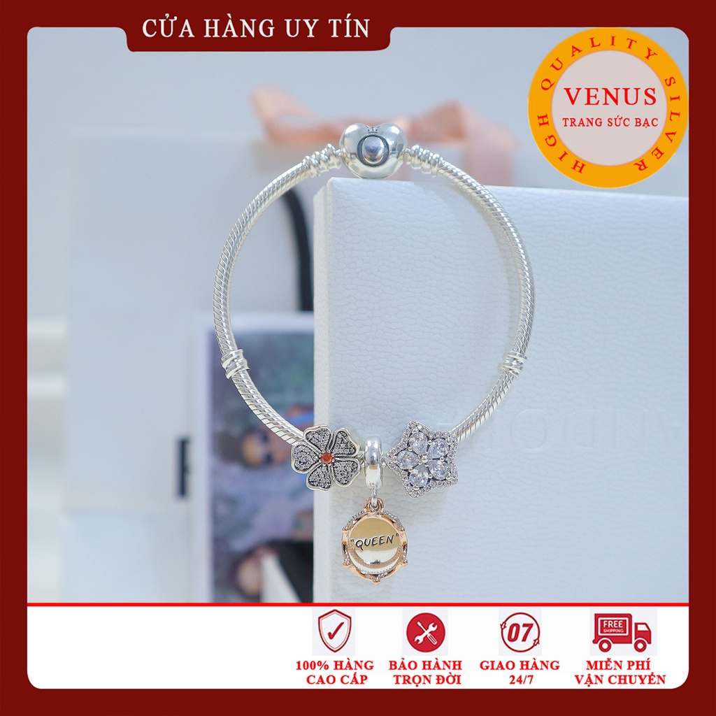 Vòng charm bạc 925 cao cấp- Trang sức bạc Venus