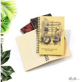 Sổ tay lò xo A5 Kraft