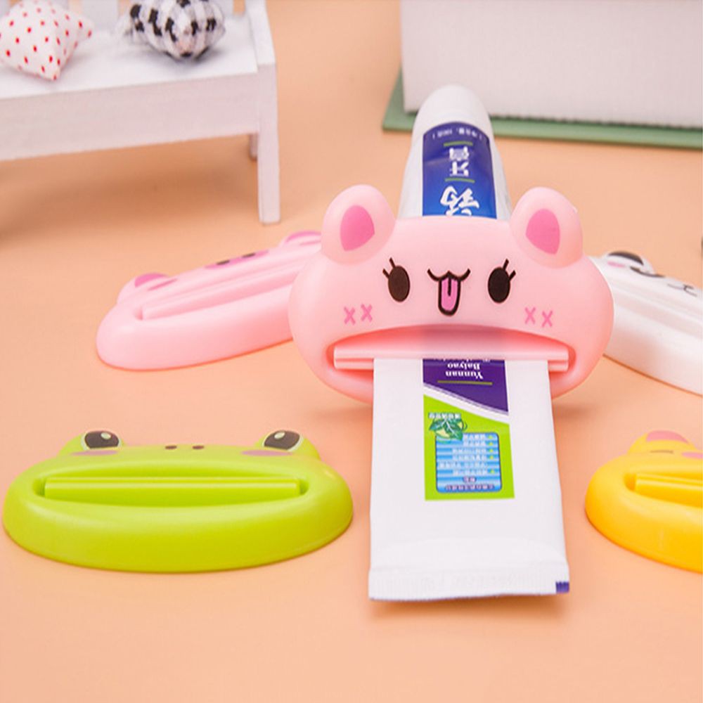 Kẹp đẩy tuýp kem đánh răng, sửa rửa mặt hình động vật hoạt hình dễ thương