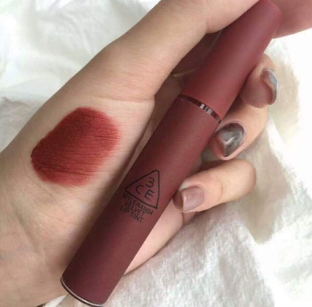 Son kem 3CE Velvet Lip Tint ( hàng auth ) full màu Taupe- Pink Break- Speak Up-Near And Dear- Chilk Like - Daffodil