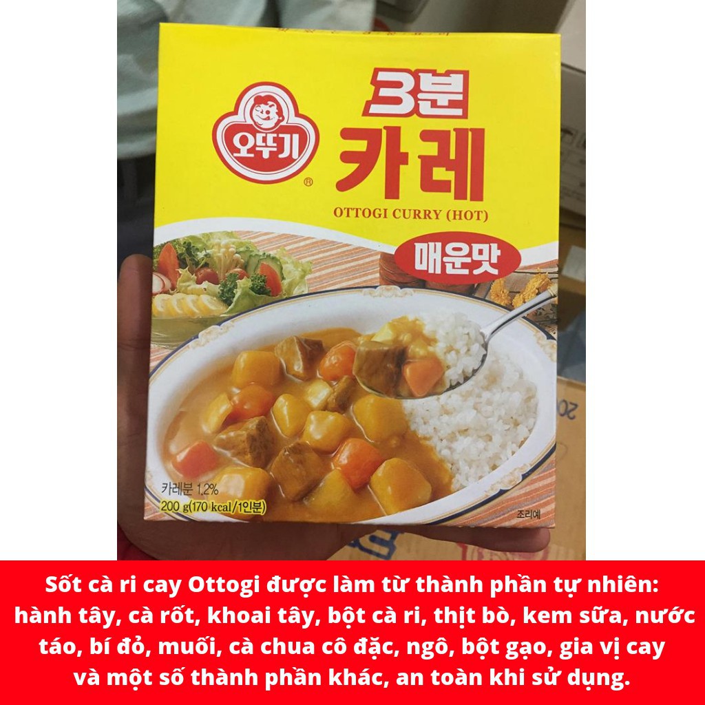 Sốt cà ri cay Ottogi hộp 200gr