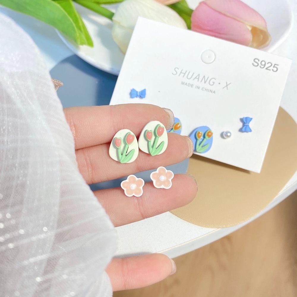 JARRED Bộ Bông Tai Thiết Kế Xinh Xắn Thời Trang Mùa Hè Cho Nữ