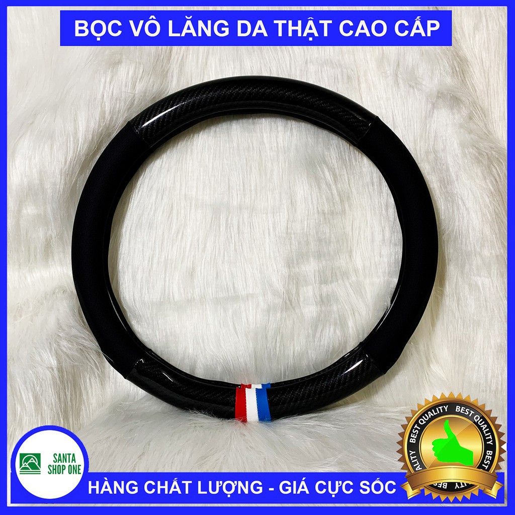 [3 NGÀY SALE ]Bọc Vô Lăng Da Ô tô Họa tiết Cờ Pháp - Hàng Đẹp, Ôm Khít Phù hợp với hầu hết xe du lịch - BVL M5-VUADOCHOI