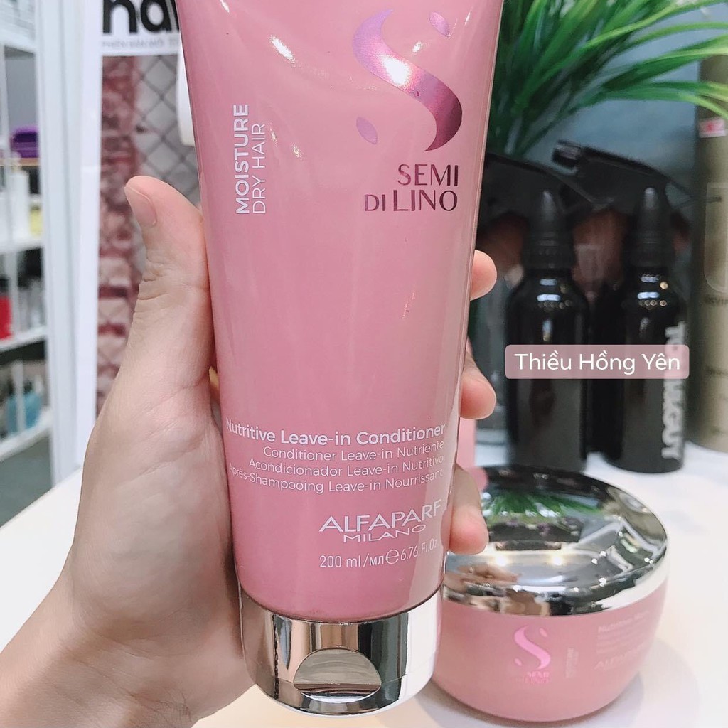 Kem xả khô Moisture dành cho tóc khô xơ Semi Dilino Nutritive Leave-in Conditioner Alfaparf 250ml