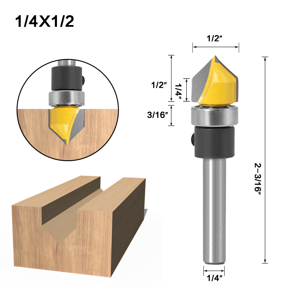 Lưỡi Dao Phay Gỗ 1 / 4 Chất Lượng Cao