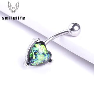 Khuyên Rốn Hình Trái Tim Đính Đá