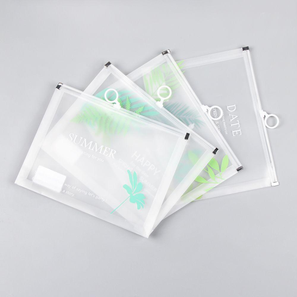 CHOOKEY 1 Túi Đựng Tài Liệu Trong Suốt Cỡ Lớn Chống Thấm Nước Tiện Dụng Giá Đỡ