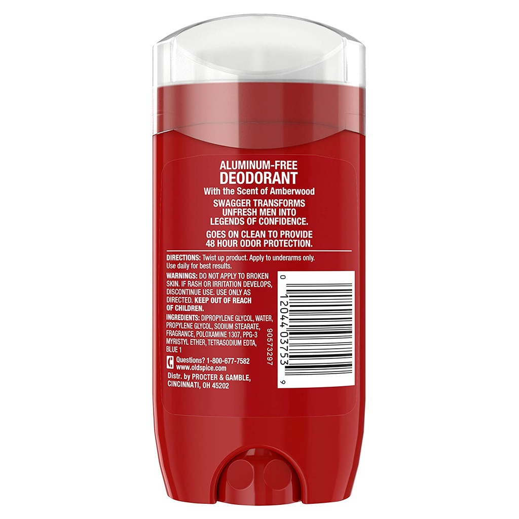 Lăn khử mùi nam dạng sáp authentic Old Spice Swagger deodorant 73g/85g (Mỹ)