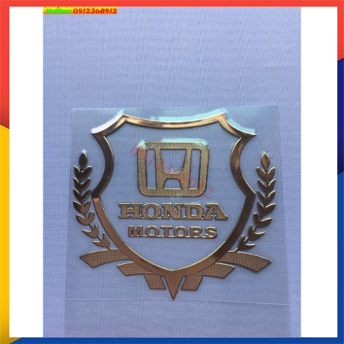 Tem logo honda hàng cao cấp dùng cho ôto , xe máy các loại ( nhôm dẻo)