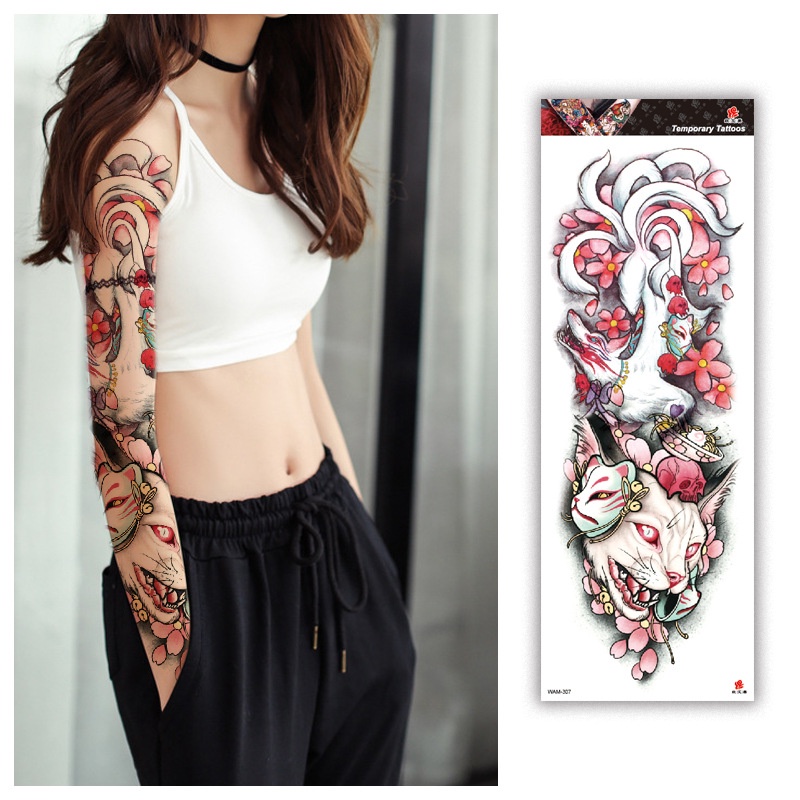Toàn Bộ Hình Xăm Dán Trang Trí Cánh Tay Chống Thấm Nước Dành Cho Nam Và Nữ