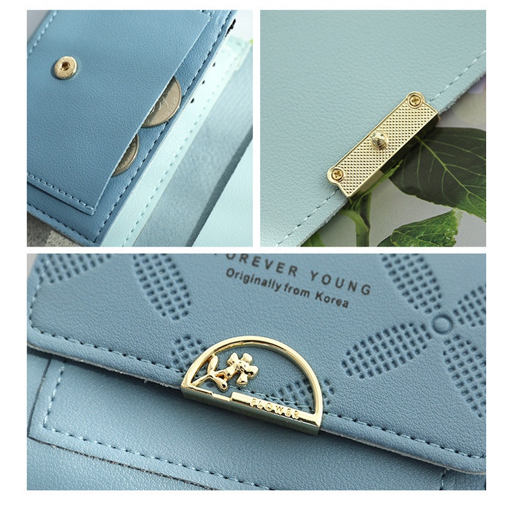 Ví Ngắn Siêu Mỏng Phong Cách Mori Thời Trang Hàn Quốc Cho Nữ
