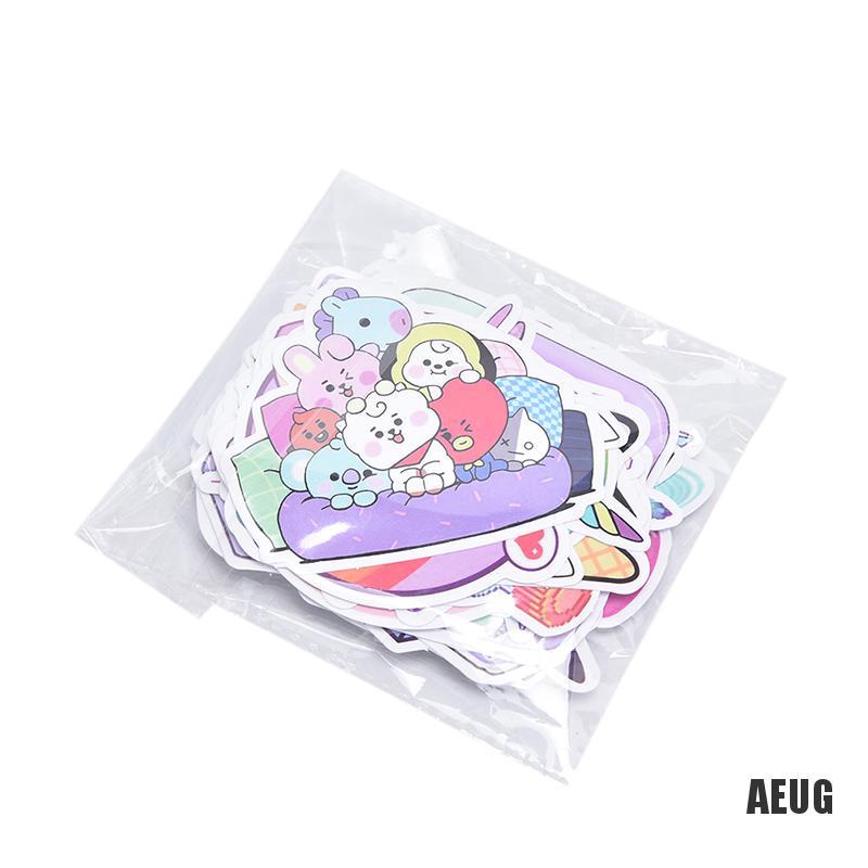 Bộ 50 Miếng Dán Hình Kỳ Lân Dùng Trang Trí Vali DIY