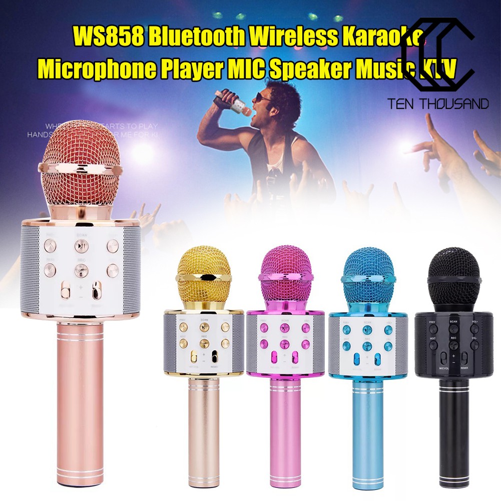 Micro Bluetooth Không Dây Hát Karaoke T ~ Ws858