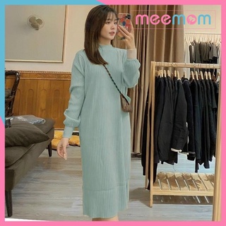 Váy bầu mùa đông - đầm bầu len thời trang ấm áp BN62 - Meemom