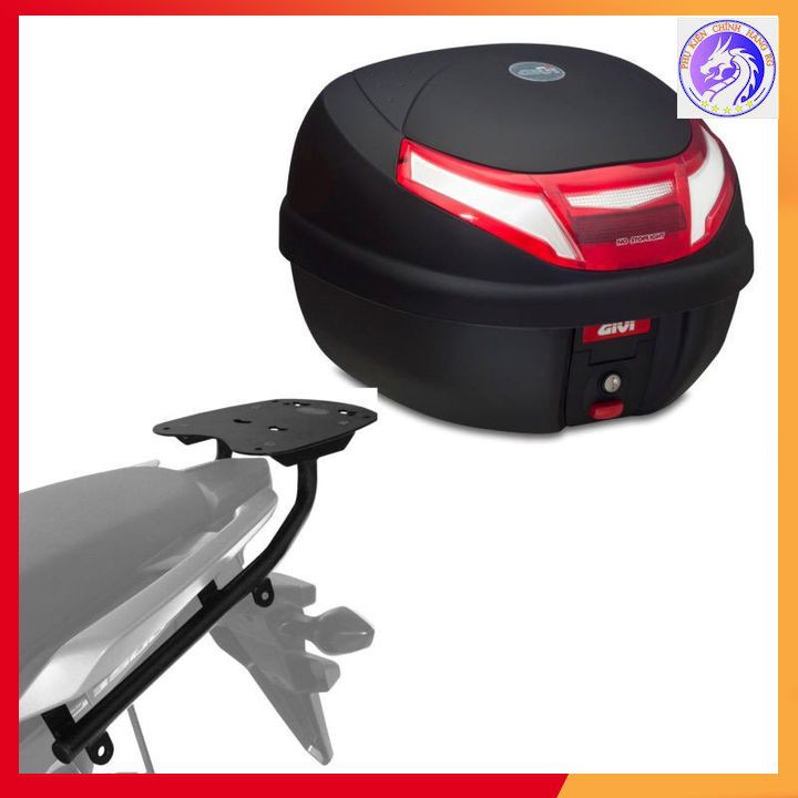 Thùng Sau GIVI E30RN Monolock 30 Lít Kèm Đế Thùng - Tặng Đế MP60N