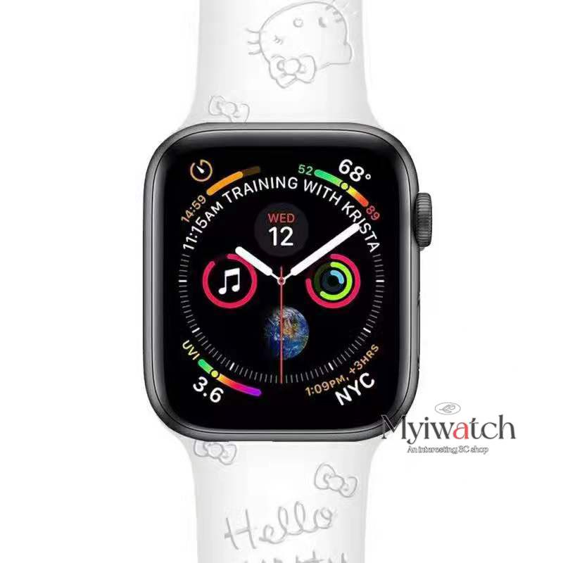 Dây Đeo Silicon Mềm In Họa Tiết Dễ Thương Cho Đồng Hồ Thông Minh iwatch 41mm 45mm 38mm 40mm 42mm 42mm 44mm 8 7 6 5 4 SE 3 2