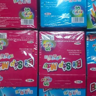 Bút sáp 10 màu Winq ( bút sáp tô màu)