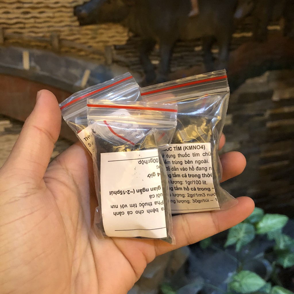 Chế Phẩm Th.uốc Tím 100g Dùng Khử Trùng Nguồn Nước, Tắm Cho Cá