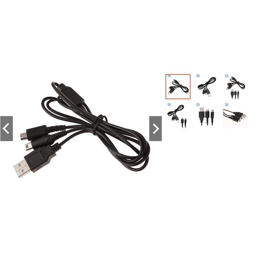 Dây cáp sạc USB cho Nintendo NDSI 3DS NDSL