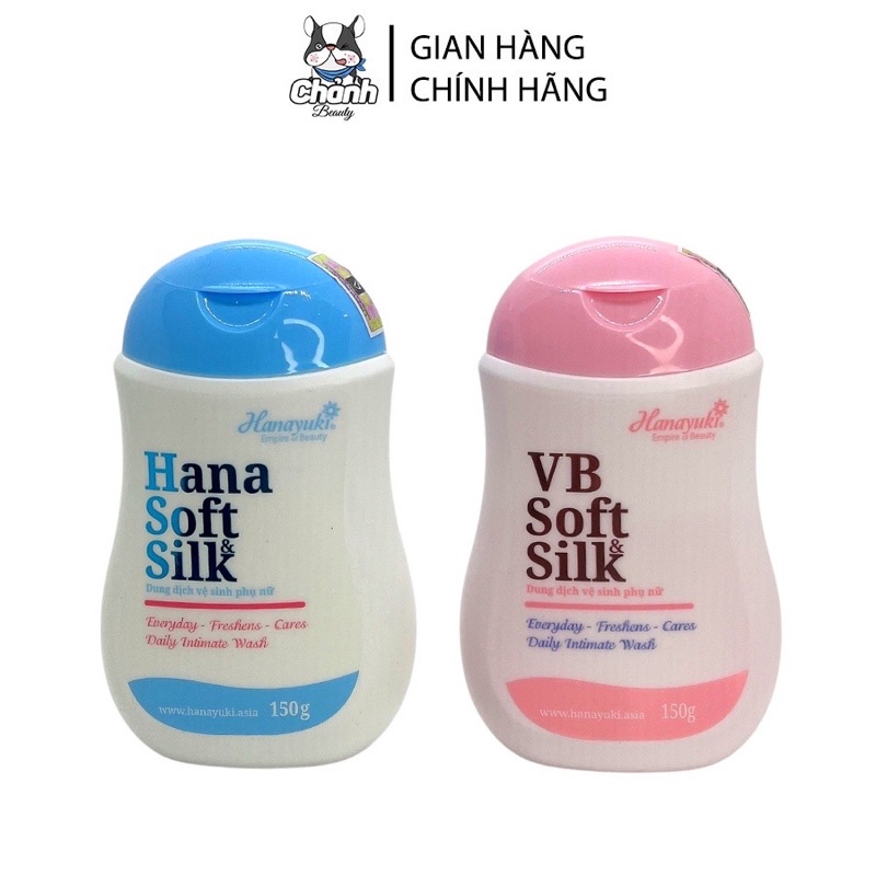 [Chính hãng] Dung dịch vệ sinh phụ nữ Hana soft silk hanayuki 150ml giúp khử mùi lưu hương dịu nhẹ