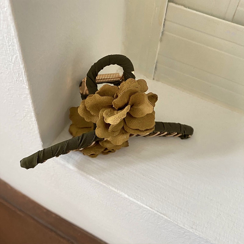 Kẹp Tóc Một Bên Cỡ Lớn Phong Cách Mori Retro Mùa Hè Mới Cho Nữ