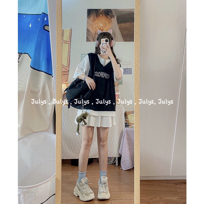 Áo tee phối màu ulzzang (ảnh thật shop chụp kèm video) | BigBuy360 - bigbuy360.vn