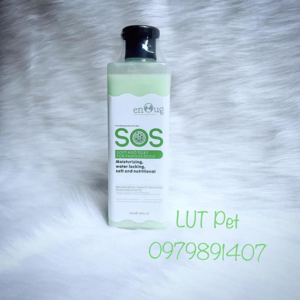 Sữa tắm SOS chó mèo - dầu tắm sos khử mùi hôi dưỡng lông mượt tránh rụng lông trị viêm da