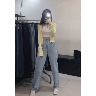 Quần jeans xuông thụng straight jeans mercidenim