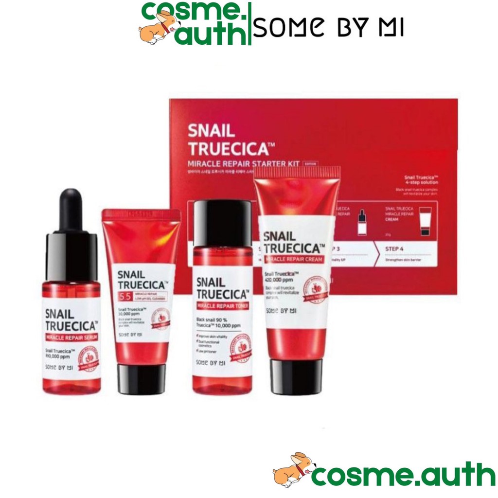 Bộ ​SOME BY MI Snail Truecica Miracle Repair Starter Kit 4Pcs