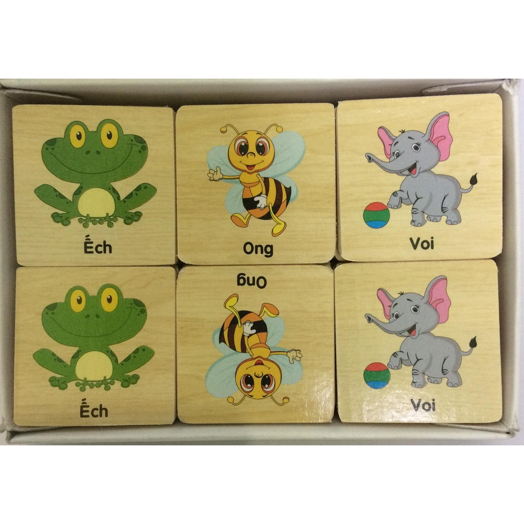 Đồ chơi gỗ - Tìm Hình Con Vật Giống Nhau Winwintoys 64222