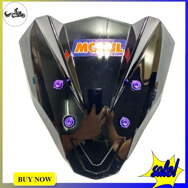 Mão winner X mẫu sừng 4 lỗ ốc logo chữ ngẫu nhiên ( có ốc gắn và không ốc)