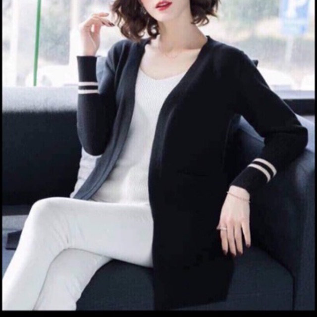 Cadigan dáng dài len mịn 2021