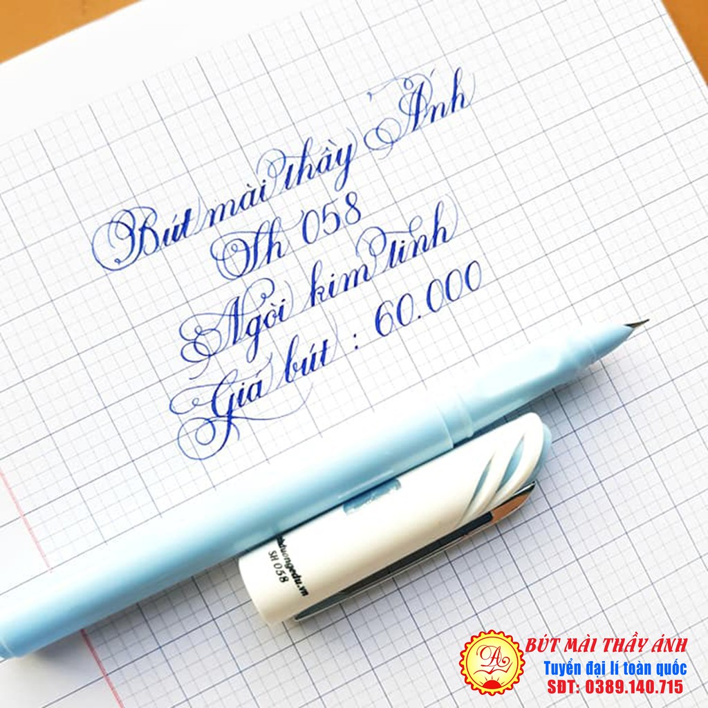 Bút lá tre SH058 thầy Ánh - dành cho học sinh và người mới viết bút lá tre