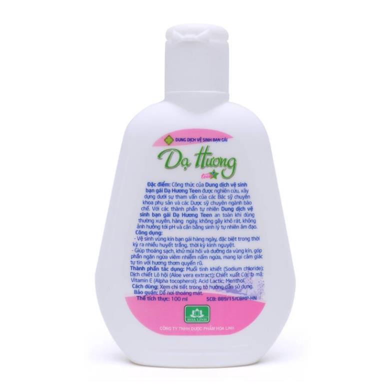 Dung Dịch Vệ Sinh Dạ Hương Teen Bạn Gái Tươi Mát.Chai 100ml