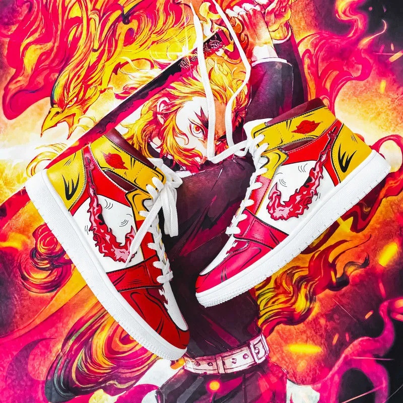 Giày hình nam Demon Slayer jordan Anime thời trang cổ cao sneaker | BigBuy360 - bigbuy360.vn