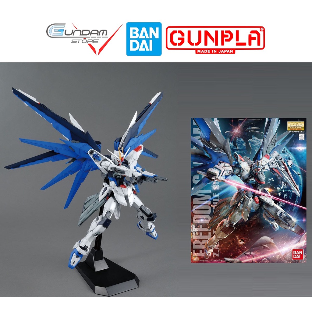 Mô Hình MG Freedom Gundam [TẶNG KÈM BASE] ZGMF-X10A Bandai 1/100 Seed Đồ Chơi Lắp Ráp Anime Nhật