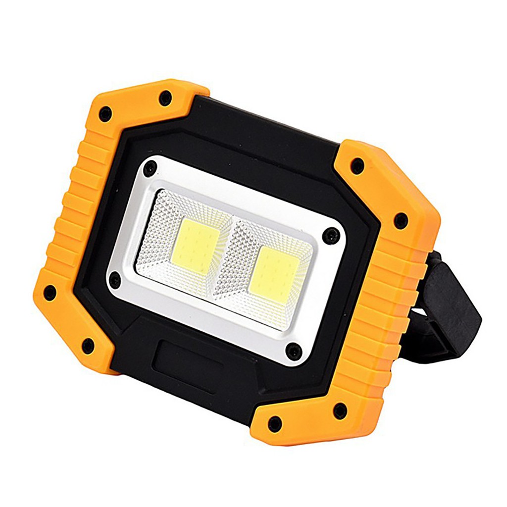 Đèn Pin 2 LED COB, Có Cổng Sạc Điện Thoại, Sử Dụng Pin 18650/AA