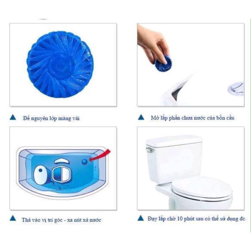 Combo 10 viên thả bồn cầu toilet diệt khuẩn